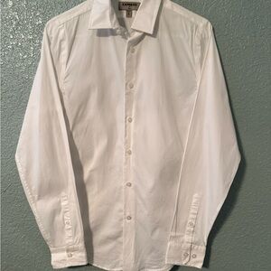 Express Men's Crisp White Dress Shirt